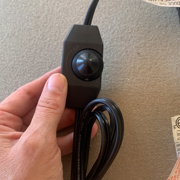 Himalayan NATURAL GREY SALT LAMP 9” Tall; Dimmer Switch; By Himalayan Shop - Picture 8 of 12